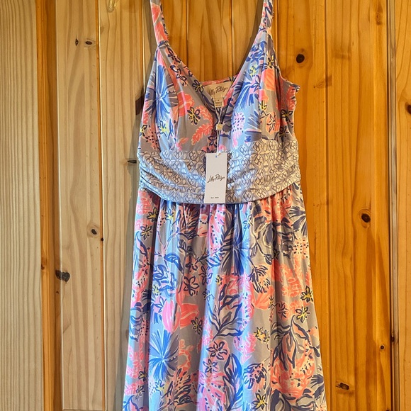 Lilly Pulitzer Nemy Skirted Romper in Multi Elephant Splash Engine NWT - Picture 2 of 8